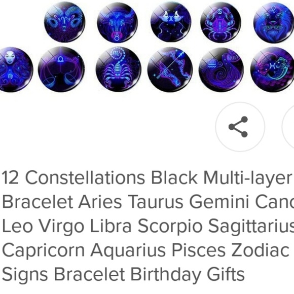 NWT Zodiac Bracelets - Picture 2 of 2